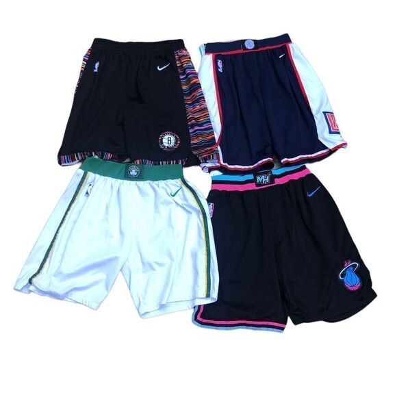 Lot of 3 NBA X Nike basketball Shorts - Celtics, Nets, Clippers - Picture 5 of 7